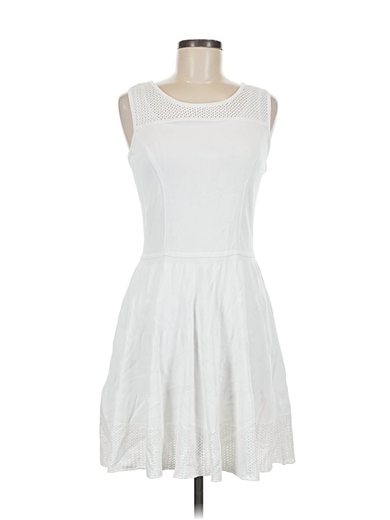 Pre-owned Cynthia Rowley Tjx Casual Dress In White
