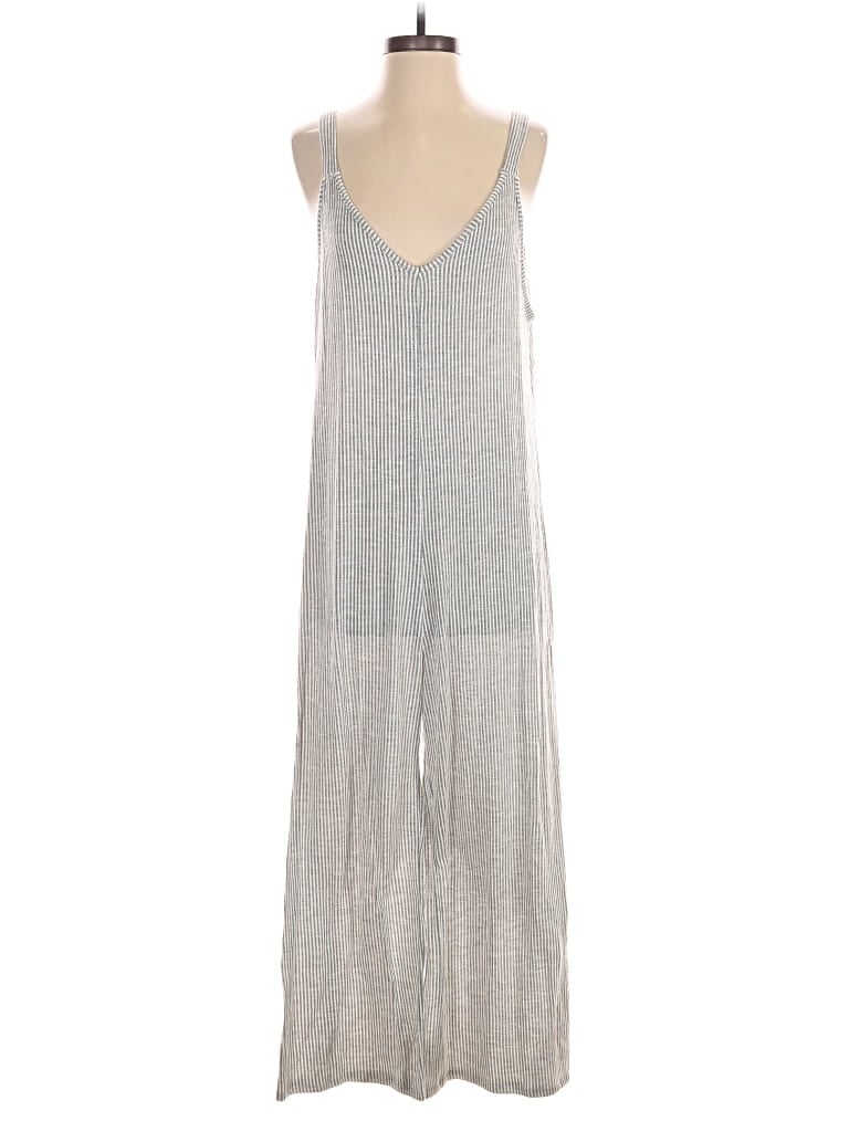 Pre-owned Caution To The Wind Jumpsuit In Gray