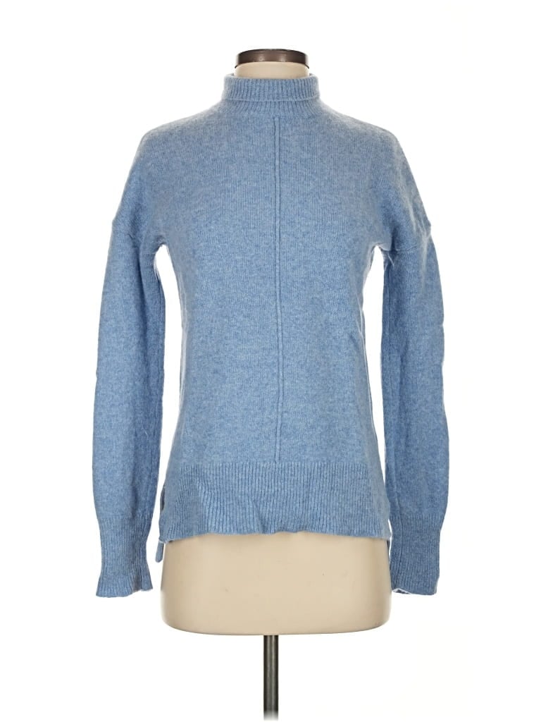 Pre-owned Theory Cashmere Pullover Sweater In Blue