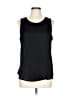NY Collection 100% Polyester Black Sleeveless Blouse Size L - photo 1