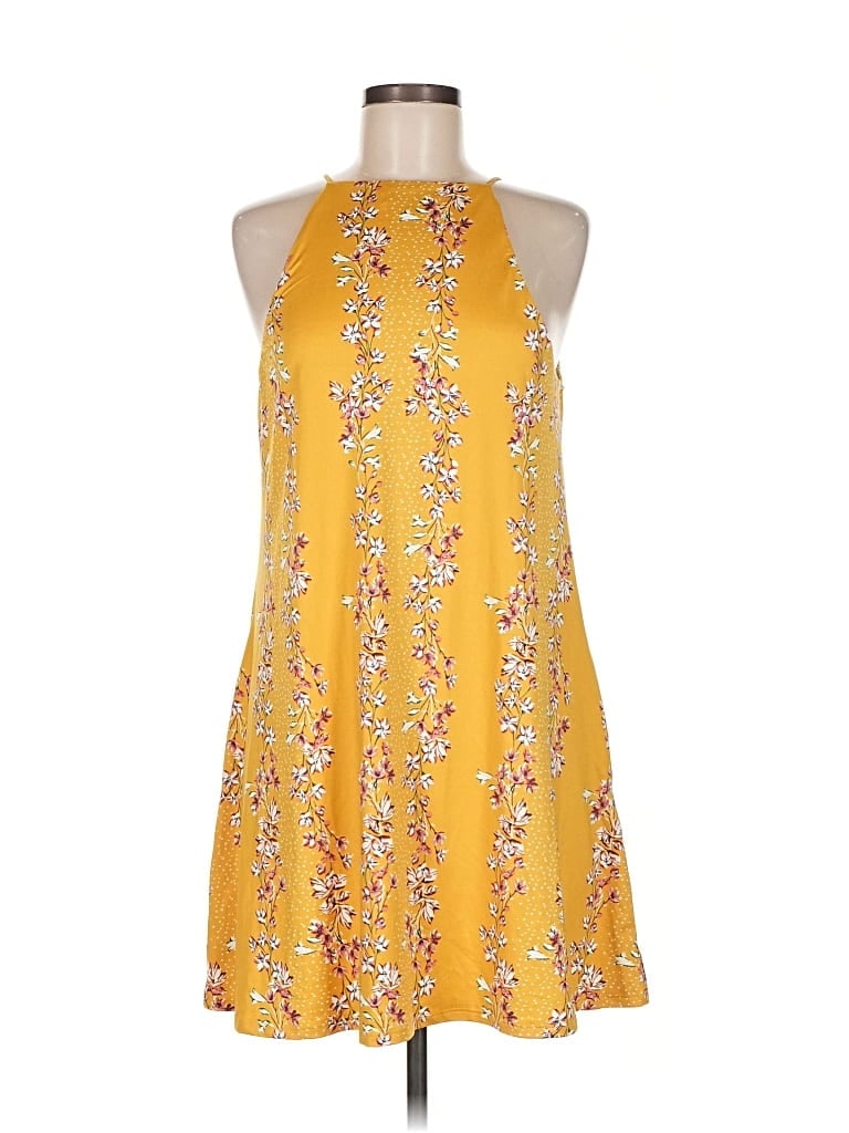 Pre-owned Nine Britton Casual Dress In Yellow
