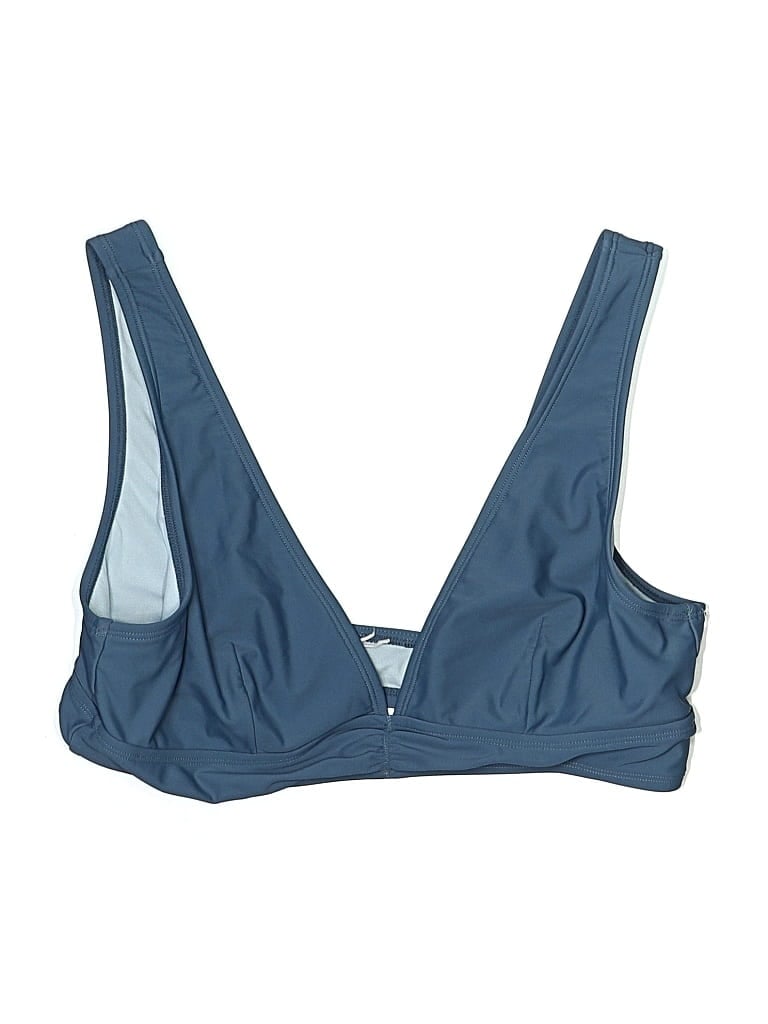 Pre-owned Unbranded Swimsuit Top Blue Swimwear