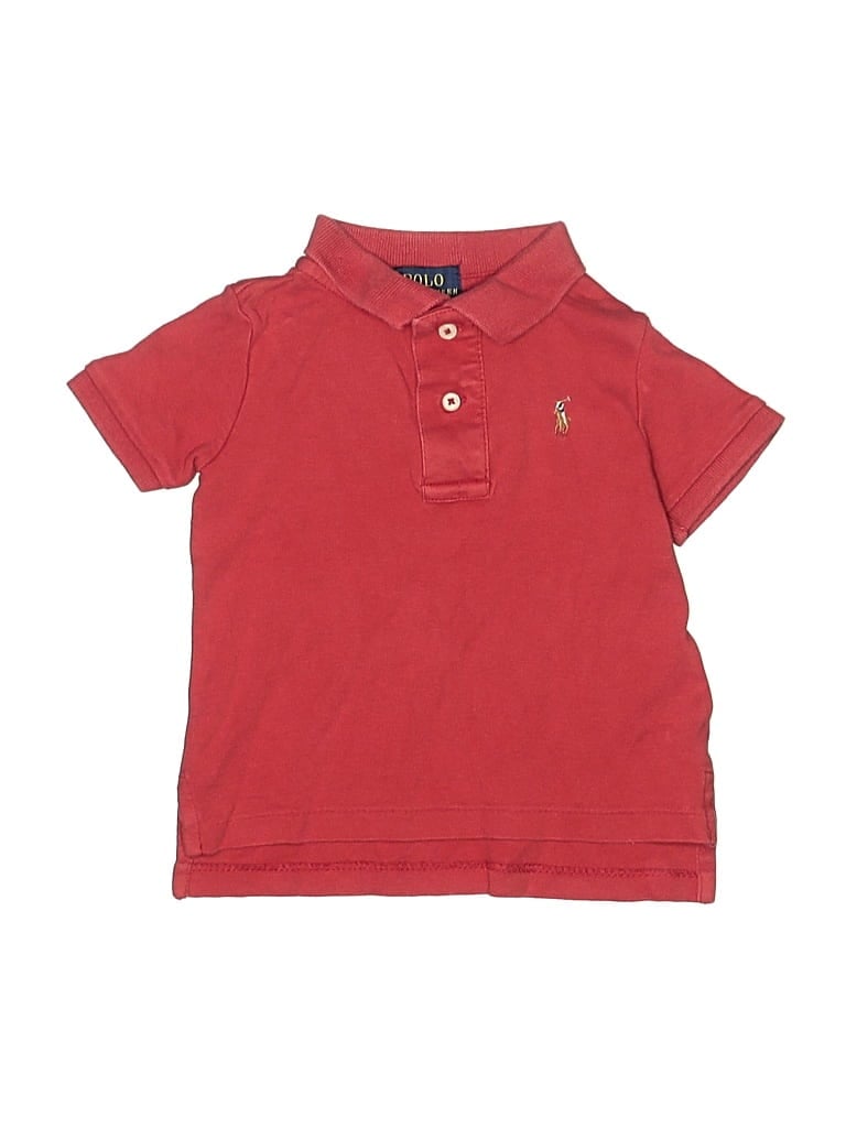 Pre-owned Polo By Ralph Lauren Kids' Short Sleeve Polo In Red