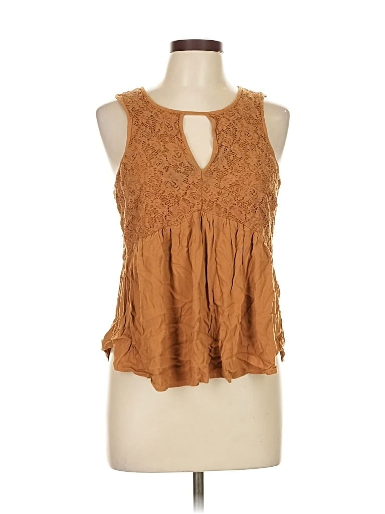 Pre-owned Maurices Sleeveless Blouse In Brown