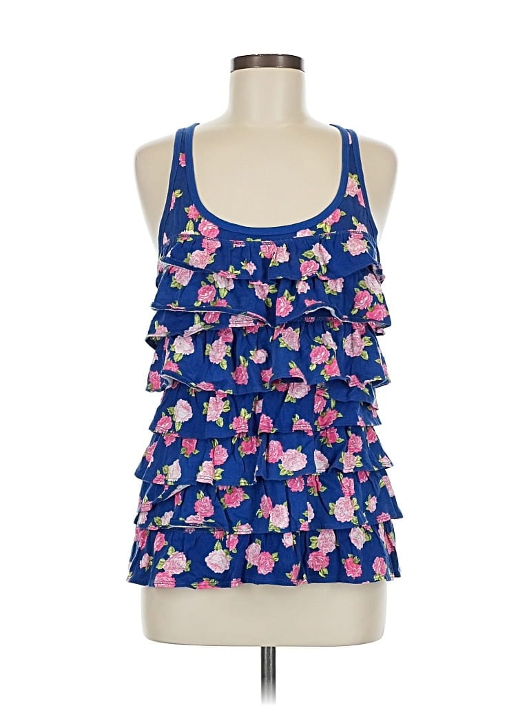 Pre-owned Abercrombie & Fitch Sleeveless Top Blue Halter Neckline Tops