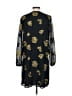 CAbi 100% Polyester Print Black Casual Dress Size S - photo 2