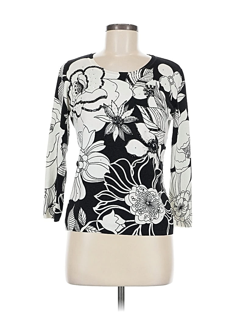 Pre-owned Cabela's Pullover Sweater In Black