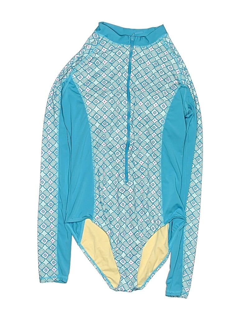 Pre-owned Cabana Life Rash Guard In Blue