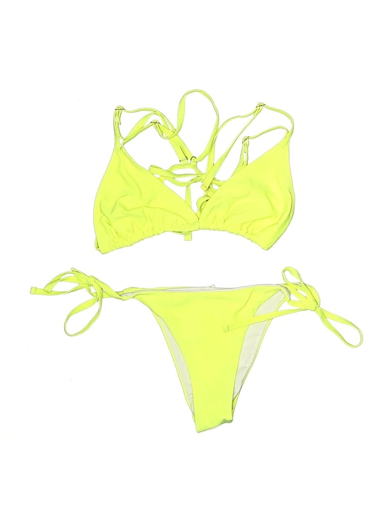 Pre-owned Shein Two Piece Swimsuit In Yellow