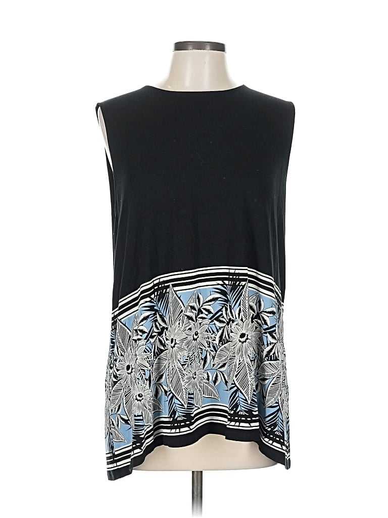 Click to view more detailed imagery on our partner's website Pre-owned Jjill Sleeveless Top Black Boatneck Tops