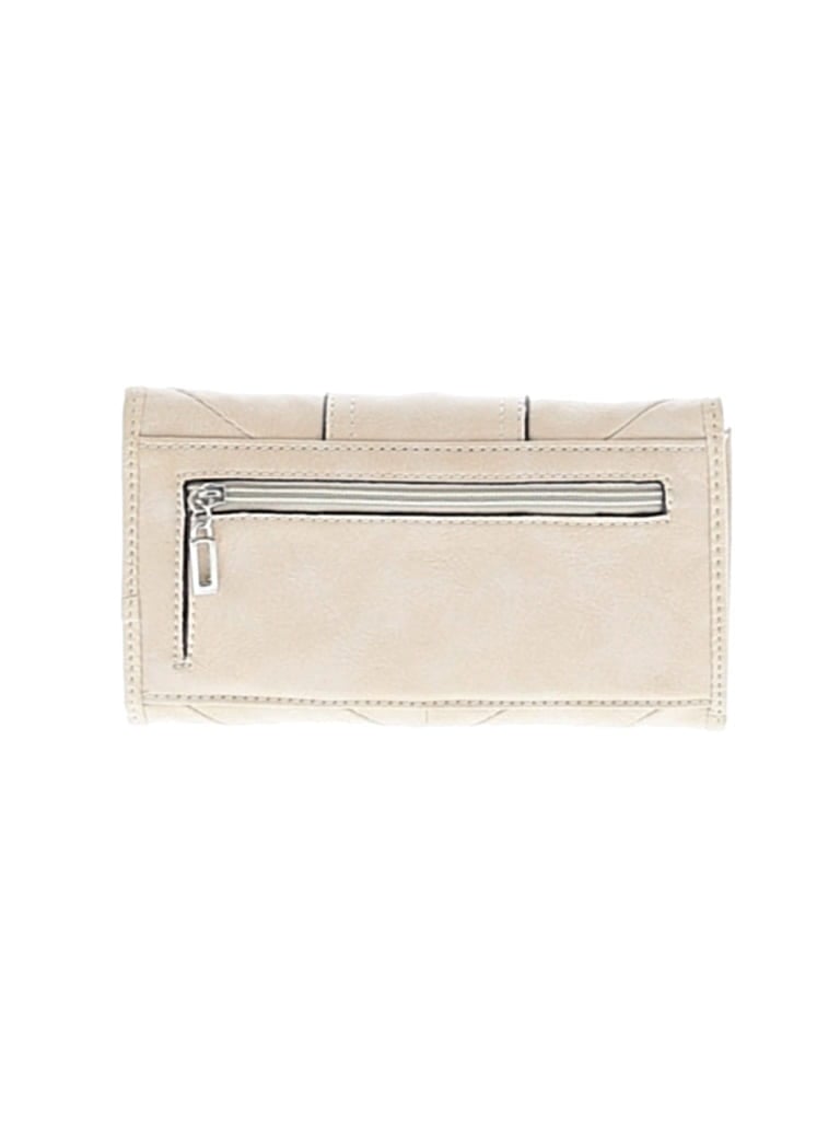 Pre-owned Guess Leather Wallet In White