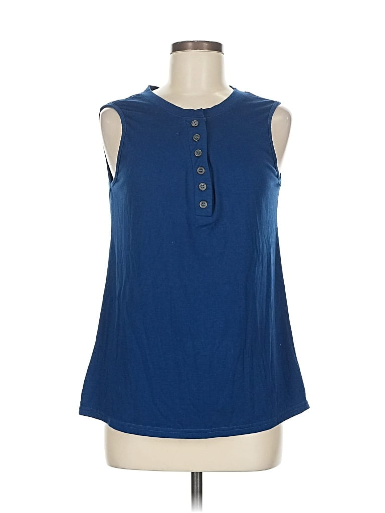 Pre-owned Unbranded Sleeveless T-shirt In Blue