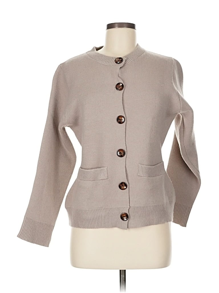 Pre-owned Unbranded Cardigan Sweater In Brown