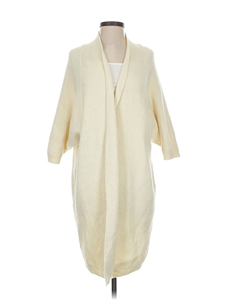 Pre-owned Assorted Brands Cardigan Sweater In White