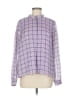 Y.A.S 100% Polyester Tweed Purple Long Sleeve Blouse Size M - photo 1
