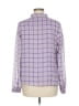 Y.A.S 100% Polyester Tweed Purple Long Sleeve Blouse Size M - photo 2