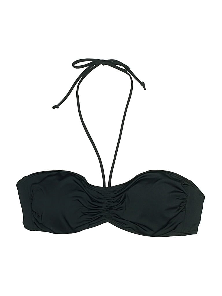 Pre-owned Primark Swimsuit Top Black Solid Pattern Swimwear