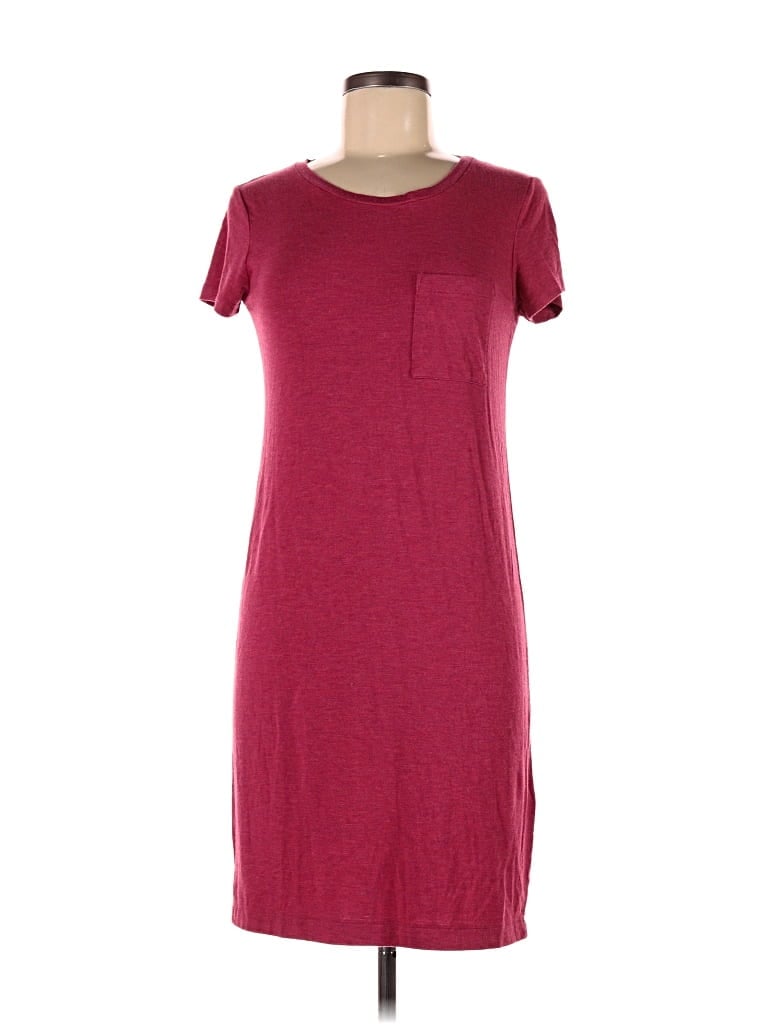 Pre-owned C&c California Casual Dress In Burgundy