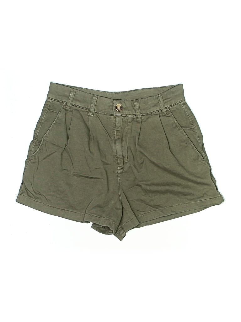 Pre-owned Free People Khaki Shorts In Green