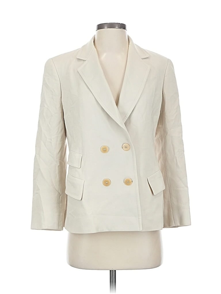 Pre-owned Donna Karan Blazer Jacket In White