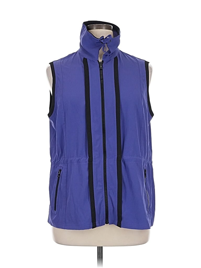 Pre-owned Zenergy By Chico's Vest In Blue