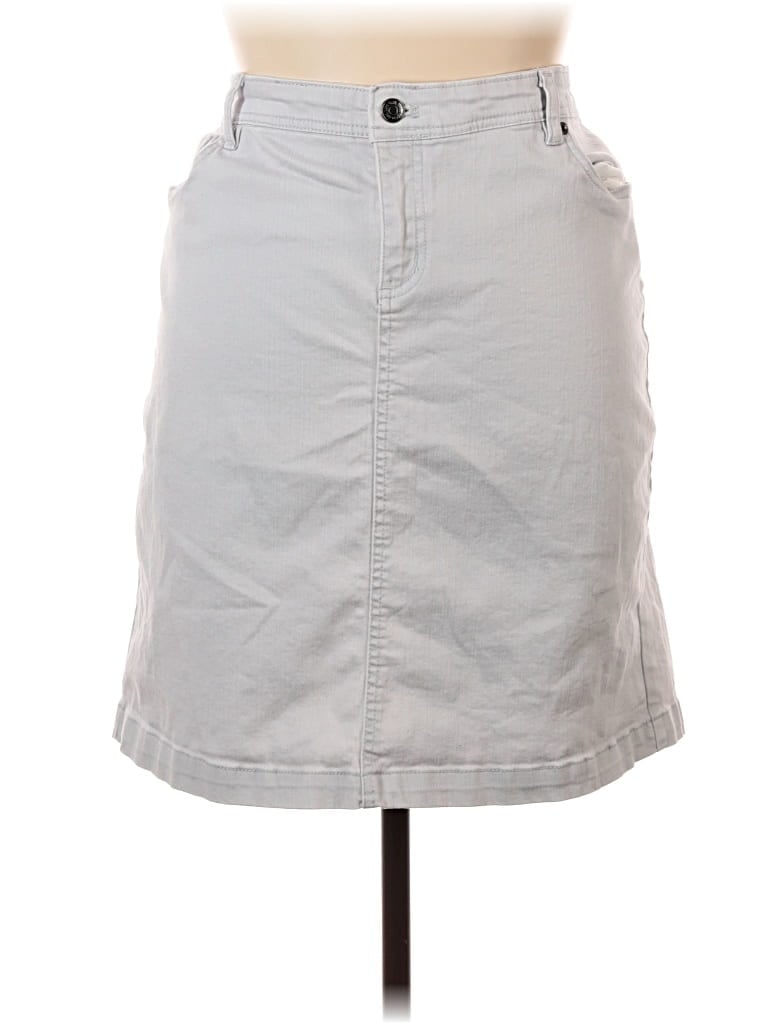 Click to view more detailed imagery on our partner's website Pre-owned G.h. Bass & Co. Denim Skirt In Gray