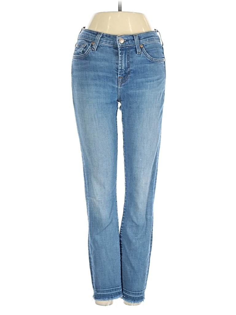 Pre-owned 7 For All Mankind Jeans In Blue