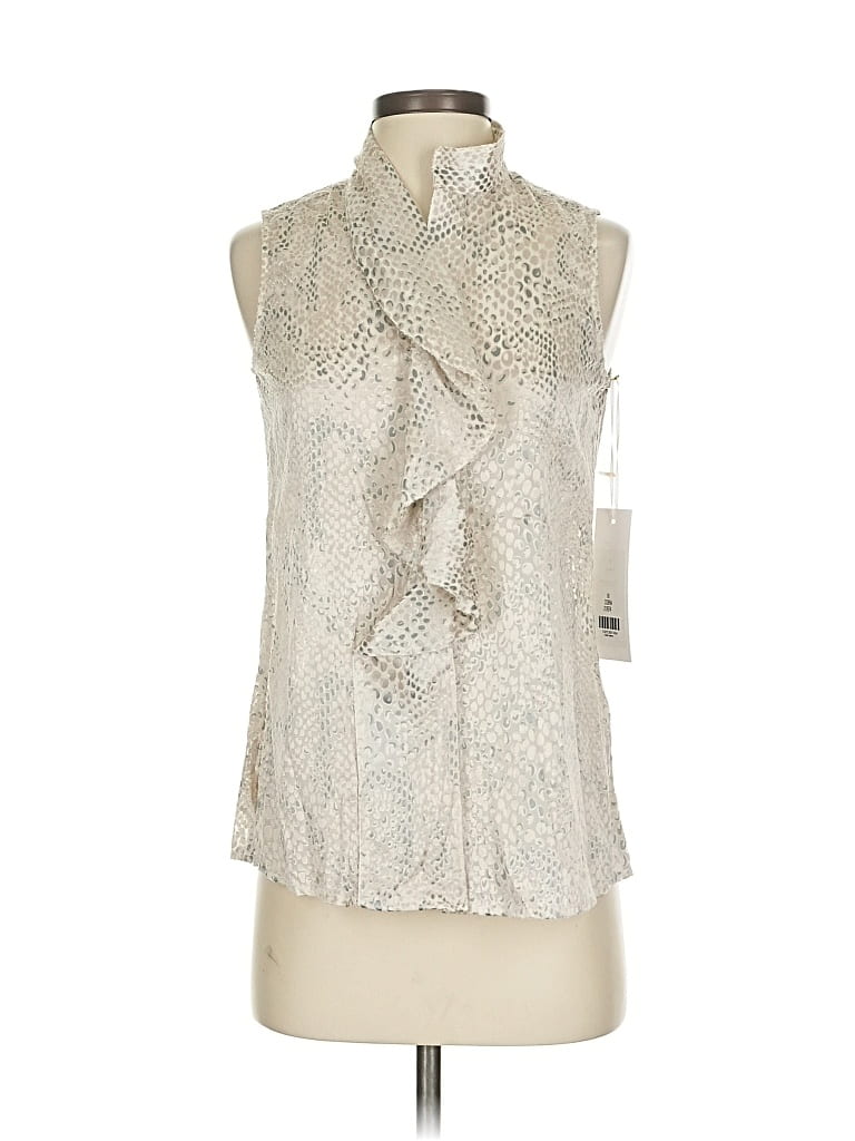 Etcetera Sleeveless Blouse In Silver