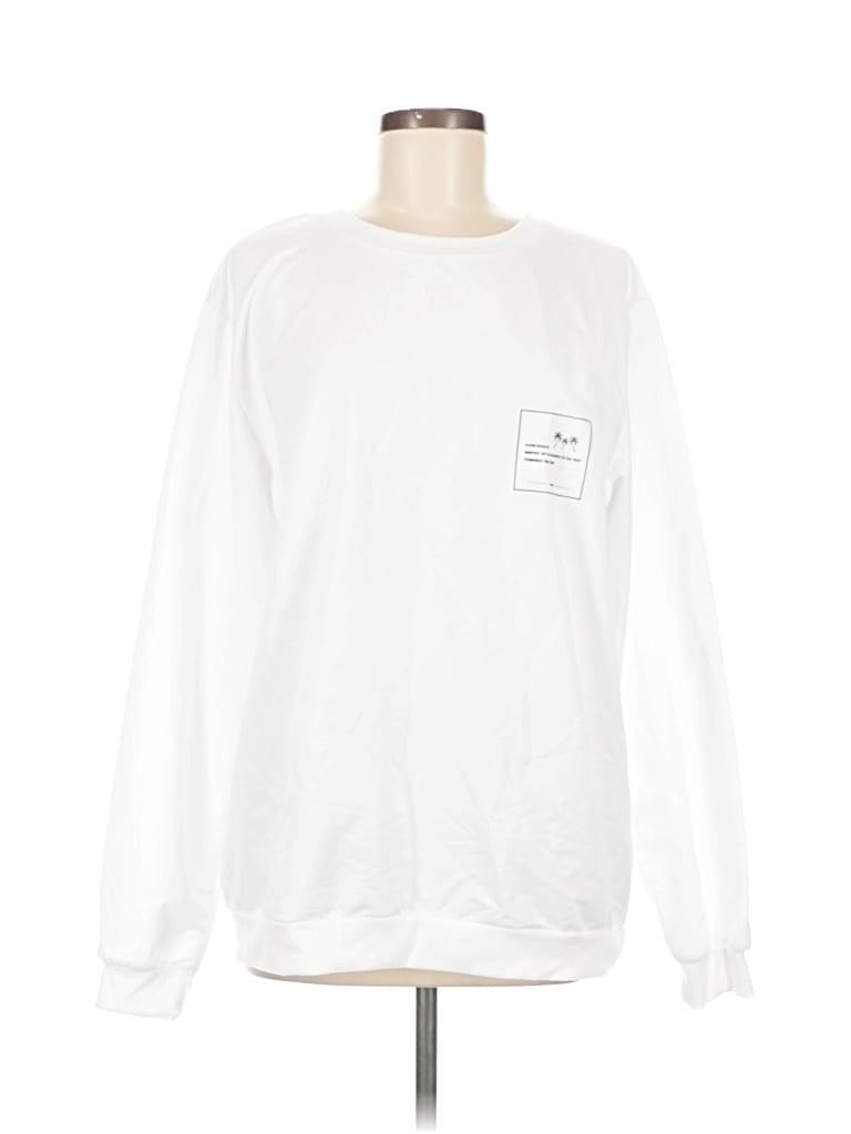Pre-owned Unbranded Sweatshirt In White