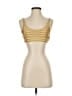 Tigerlily Stripes Gold Brown Swimsuit Top Size XS - photo 1