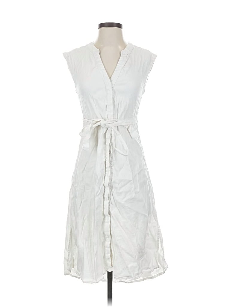 Pre-owned Tahari Casual Dress In White
