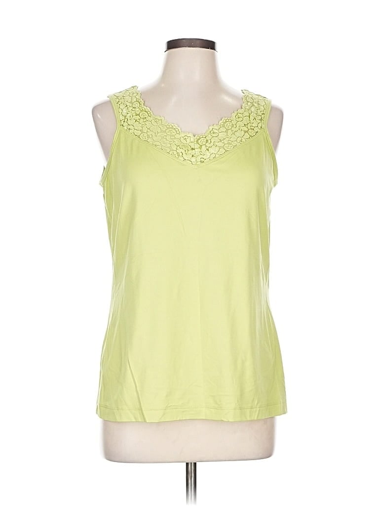 Pre-owned Additions By Chico's Sleeveless T-shirt In Green