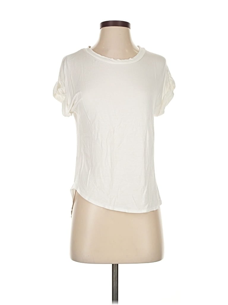 Pre-owned Rebel Society Short Sleeve T-shirt In White