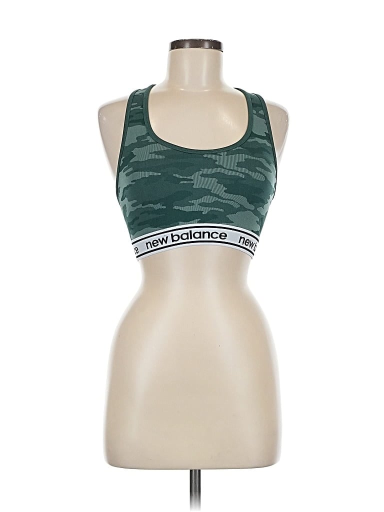 Pre-owned New Balance Sports Bra In Green