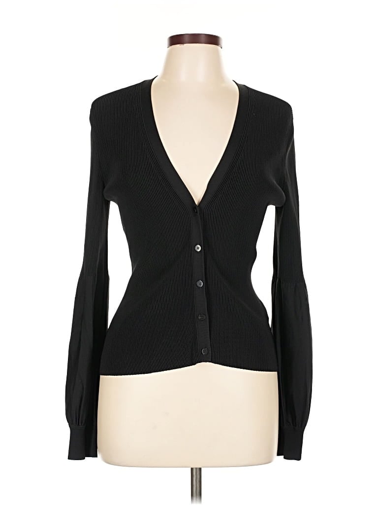 Pre-owned Theory Cardigan Sweater In Black