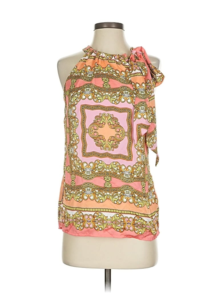 Pre-owned Caché Sleeveless Blouse In Pink