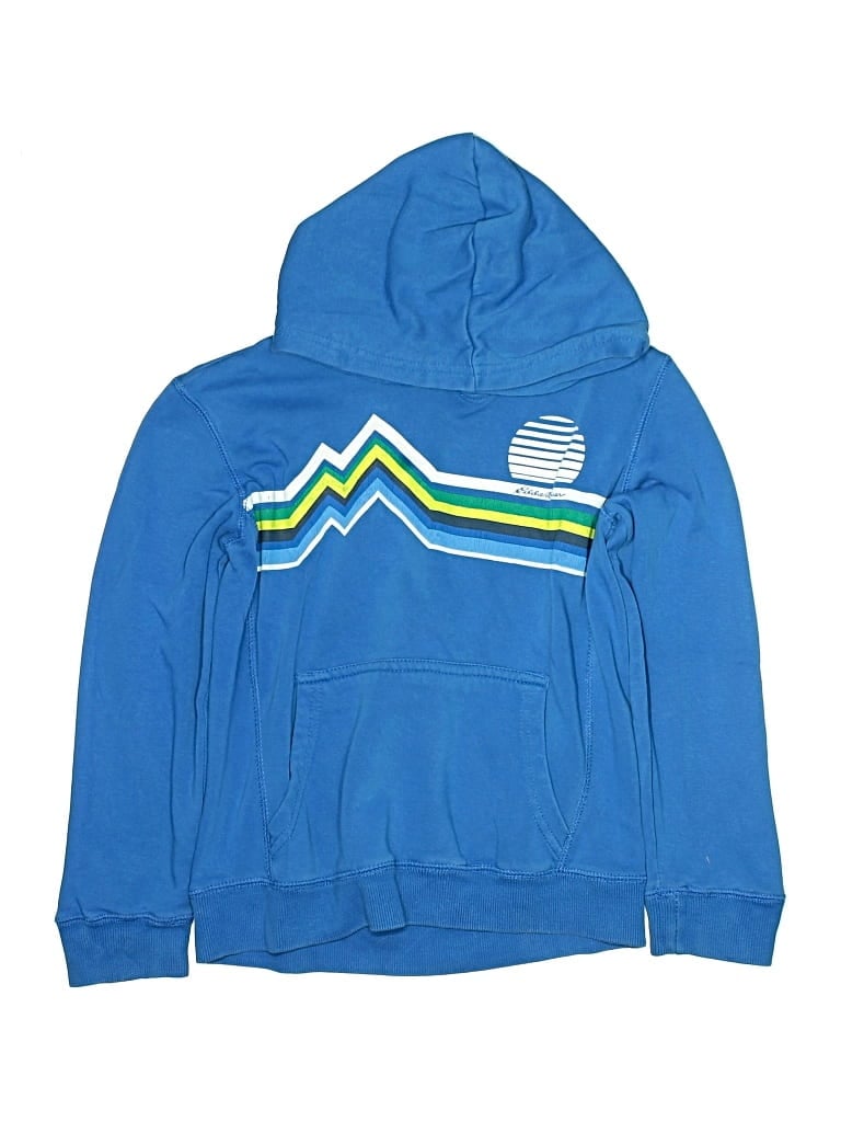 Pre-owned Eddie Bauer Kids' Pullover Hoodie In Blue