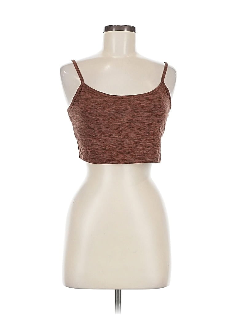 Pre-owned Wild Fable Tank Top Brown Strapless Neckline Tops