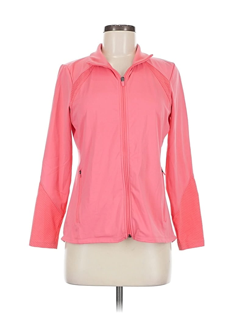Pre-owned T By Talbots Track Jacket In Pink