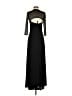 Laundry by Shelli Segal 100% Polyester Black Cocktail Dress Size 4 - photo 2