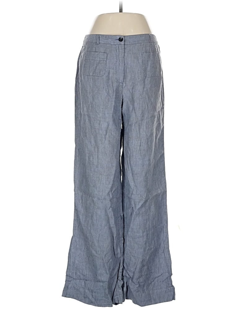 Pre-owned Jjill Linen Pants In Blue