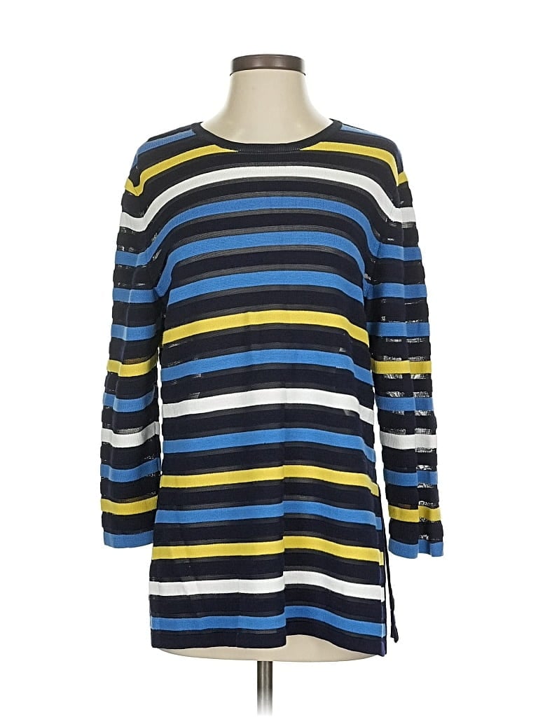 Pre-owned St John Pullover Sweater In Blue