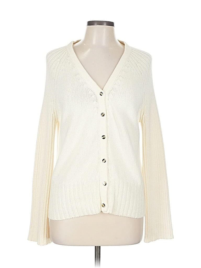 Click to view more detailed imagery on our partner's website Pre-owned St John Cardigan Sweater In White