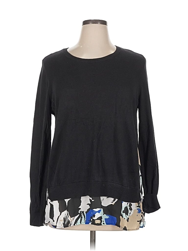Pre-owned Liz Claiborne Pullover Sweater In Black