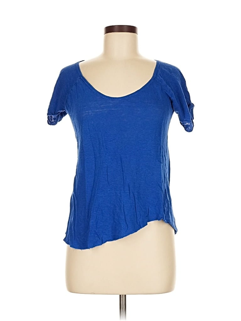 Pre-owned Zara Collection Short Sleeve T-shirt In Blue