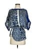 MICHAEL Michael Kors 100% Polyester Blue Kimono Size 2 - photo 1
