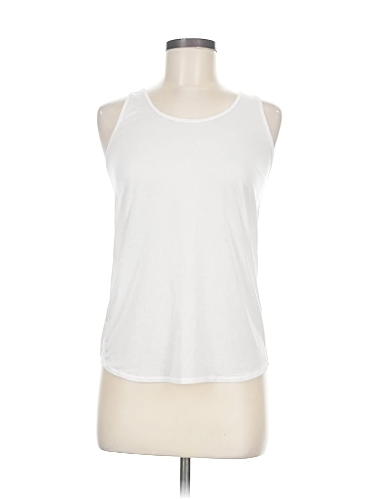 Pre-owned Lululemon Athletica Sleeveless T-shirt In White