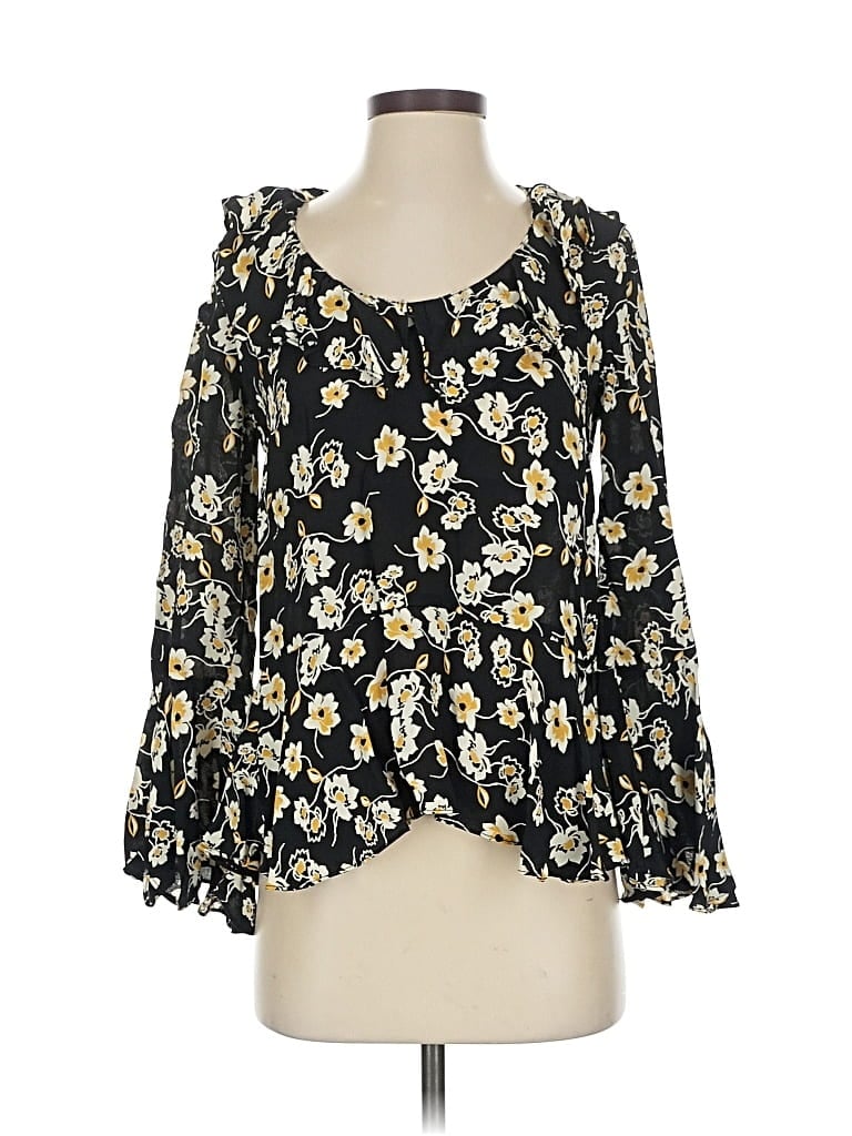 Pre-owned Bytimo 3/4 Sleeve Blouse In Black