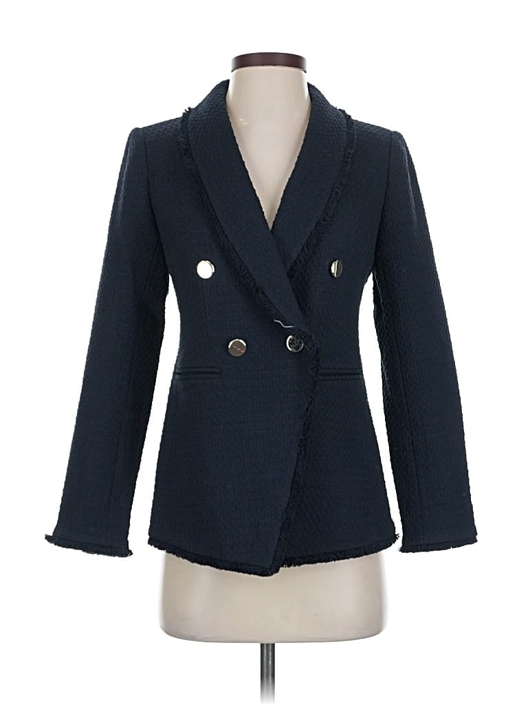 Pre-owned Ann Taylor Blazer Jacket In Blue