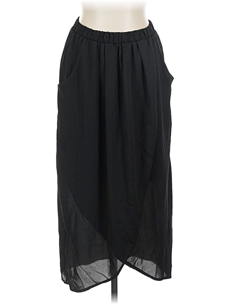 Pre-owned Bobeau Casual Skirt In Black